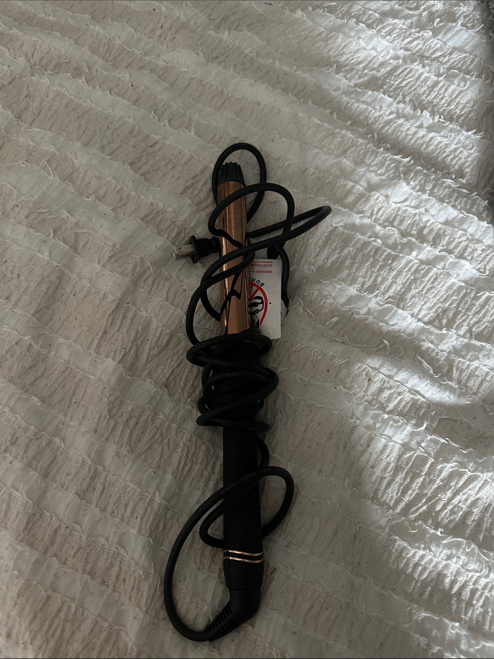 Black and Rose Gold Curling Wand - Women Accessories